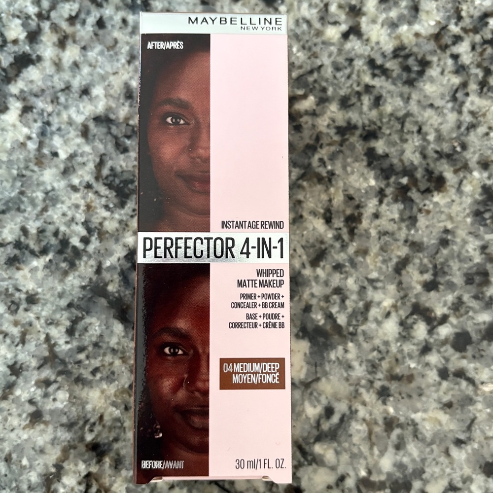New- Maybelline Perfector 4-In-1 Matte Makeup in shade 04
Medium/Deep